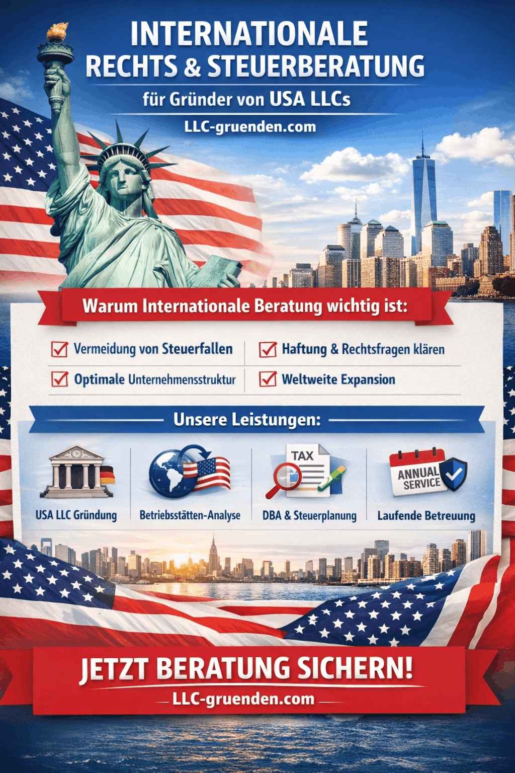 Recht & Steuer US LLC Infografik Recht & Steuer US LLC Infografik